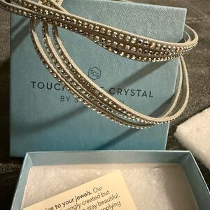 TC Silver Crystal Wrap Bracelet